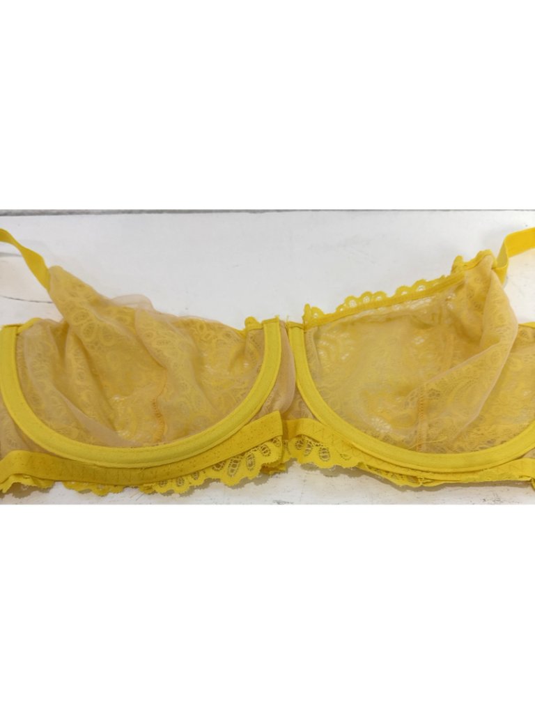 We Are We Wear Every Night Curve Underwire Lace Push Up Bra Bright Yellow Sz 40e — image 4 of 7